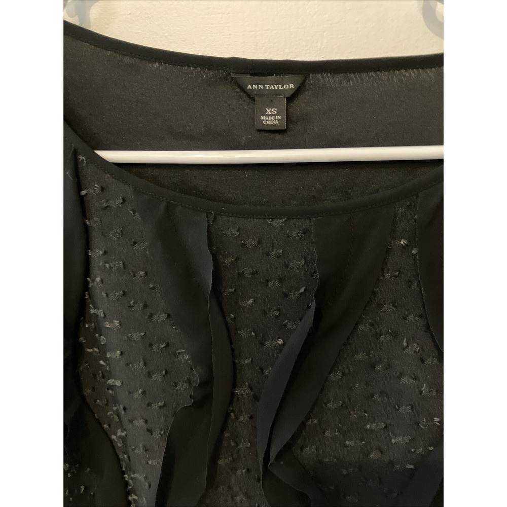Anne Taylor 3/4 Sleeves black XS Top - Picture 3 of 4